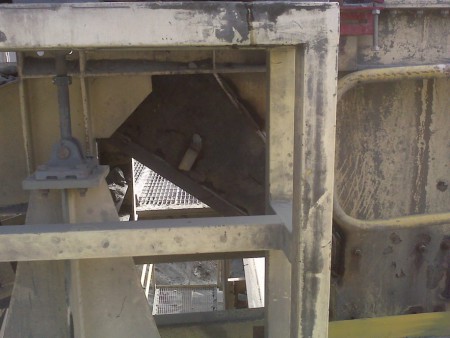 Modification and repair work of chutes pants, transfer chutes.