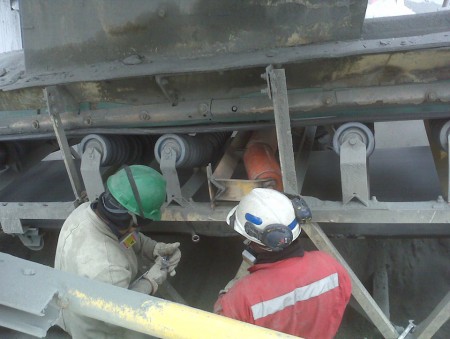 Repair and installation of electrical units, idlers, pulleys.